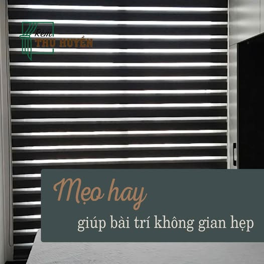 Mẹo hay giúp bài trí rèm cho không gian nhỏ hẹp.
